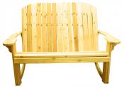 Click to enlarge image  - Adirondack Loveseat Rocker - Designed for love birds with room for two to curl up in!